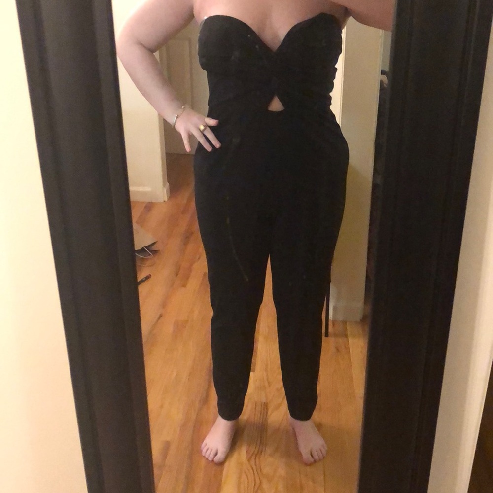 Strapless cut out jumpsuit L/XL